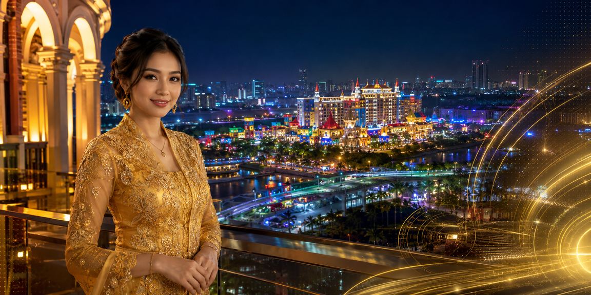 Pengguna wanita Malaysia menikmati pertaruhan sukan maya rm99 dengan pakaian kebaya